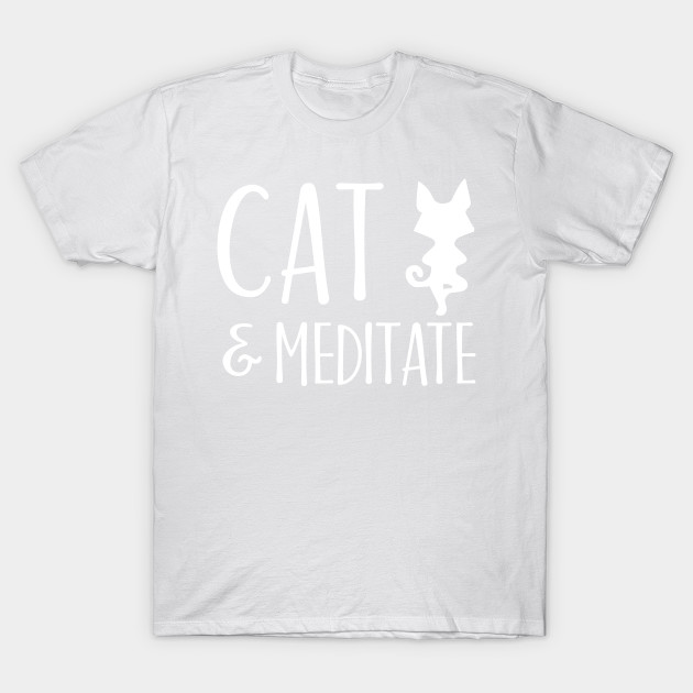 Cat & Meditate T-Shirt-TOZ